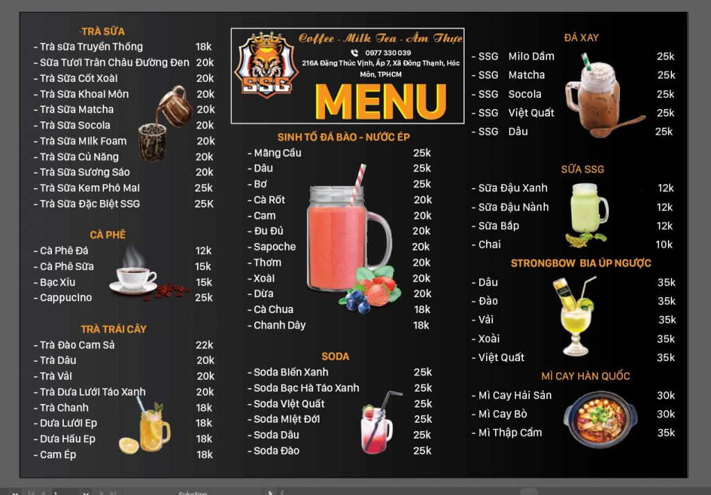 Dịch Vụ Thiết Kế Menu Chuyên Nghiệp – Sáng Tạo – Giá Rẻ – IN BẢO VIỆT