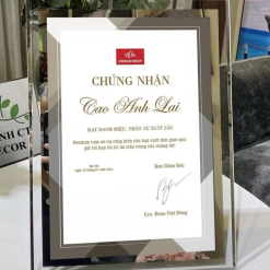 [Xưởng Khung] Khung Bằng Khen Nhân Viên, Giám Đốc Siêu Sang